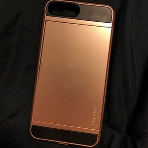iPhone 8 PLUS: Rose-gold card holder phone case